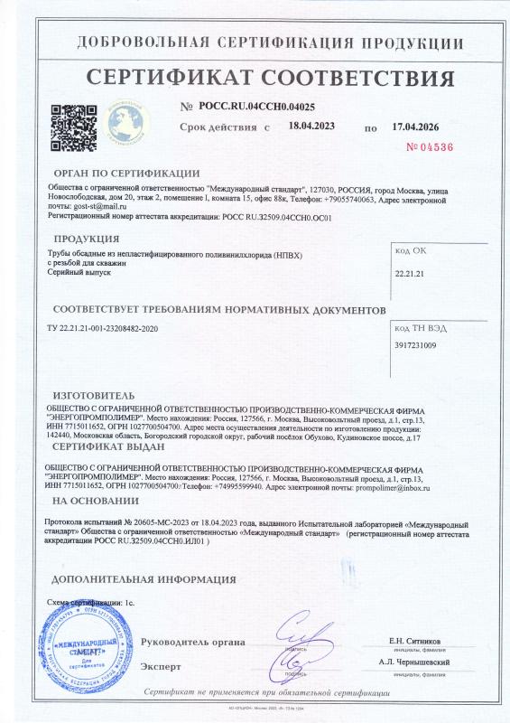 Сертификат соответствия Сертификат соответствия